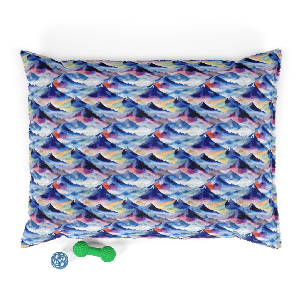 Endless Watercolor Mountain Waves - Pet Bed Pet Zen