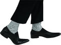 Michael Jackson Sparkle Sequined Socks Silver Adult Costume Accessory