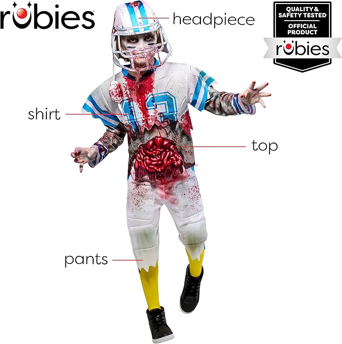 Zombie Football Player Boys Costume