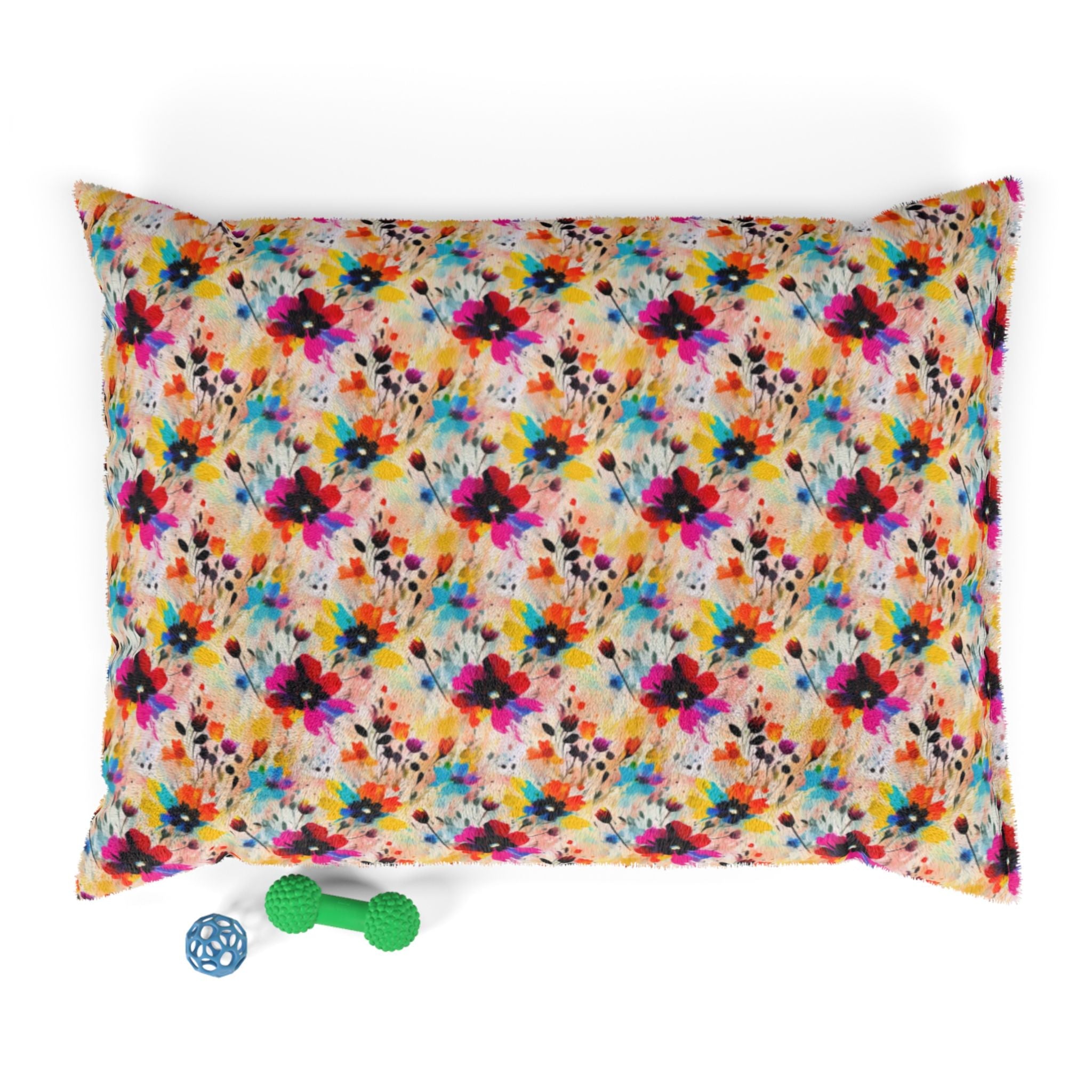 Wildflower Confetti in Watercolor Bloom - Pet Bed Pet Zen