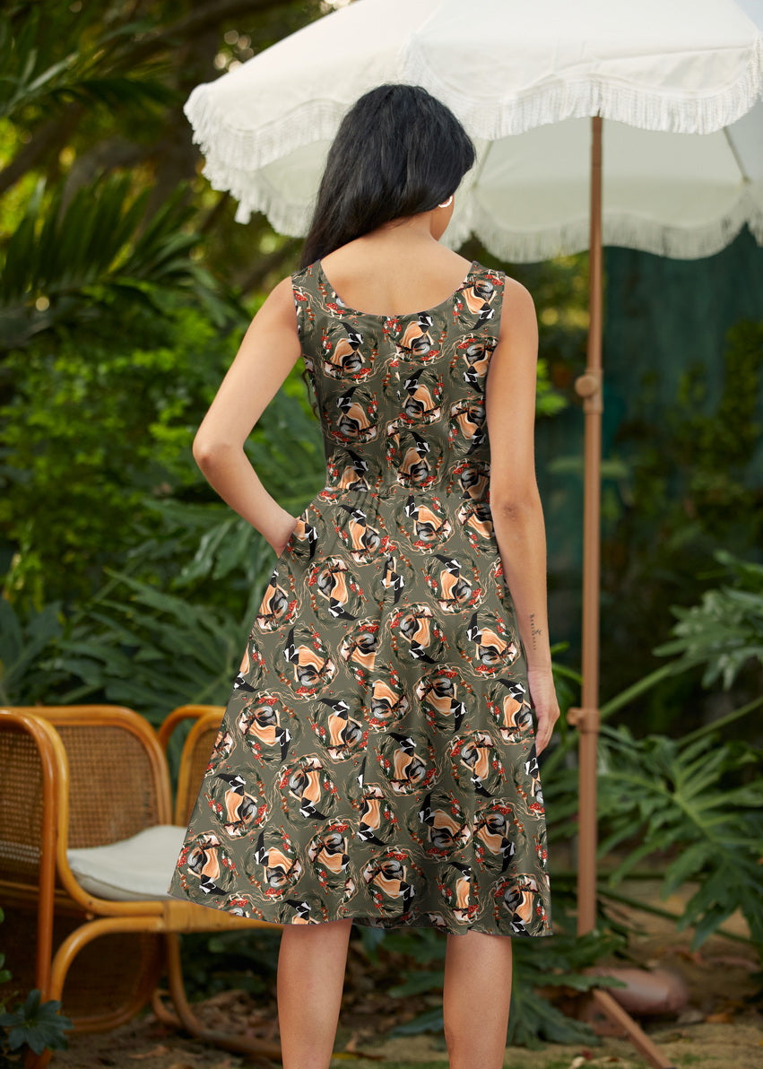 Badger Fit & Flare Dress
