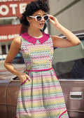 Rainbow Drop Collared Dress