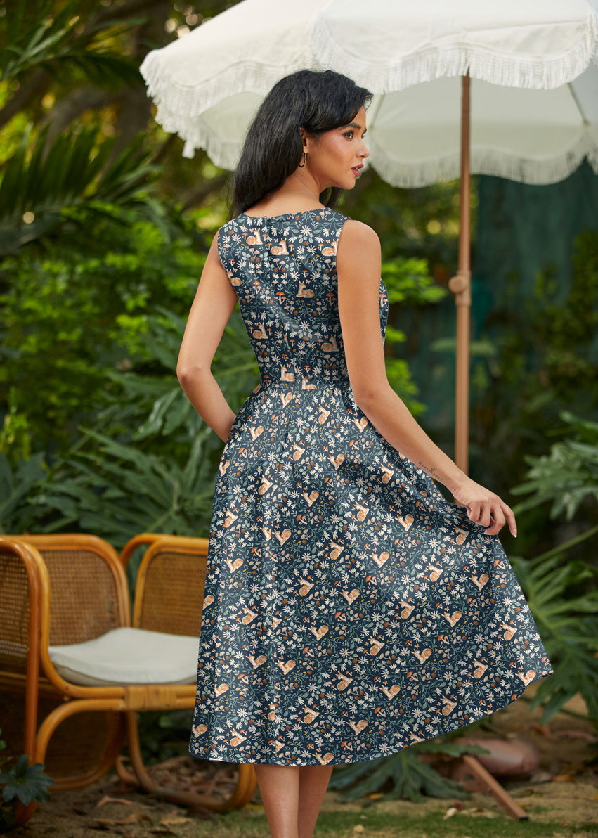 Deer Midi Dress