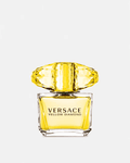 Versace Yellow Diamond perfume bottle with yellow glass and faceted cap