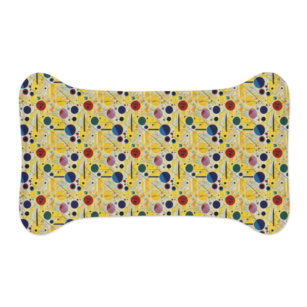 Sunlit Geometry: Orbits and Lines in Repeating Motion - Pet Feeding Mat Pet Ze