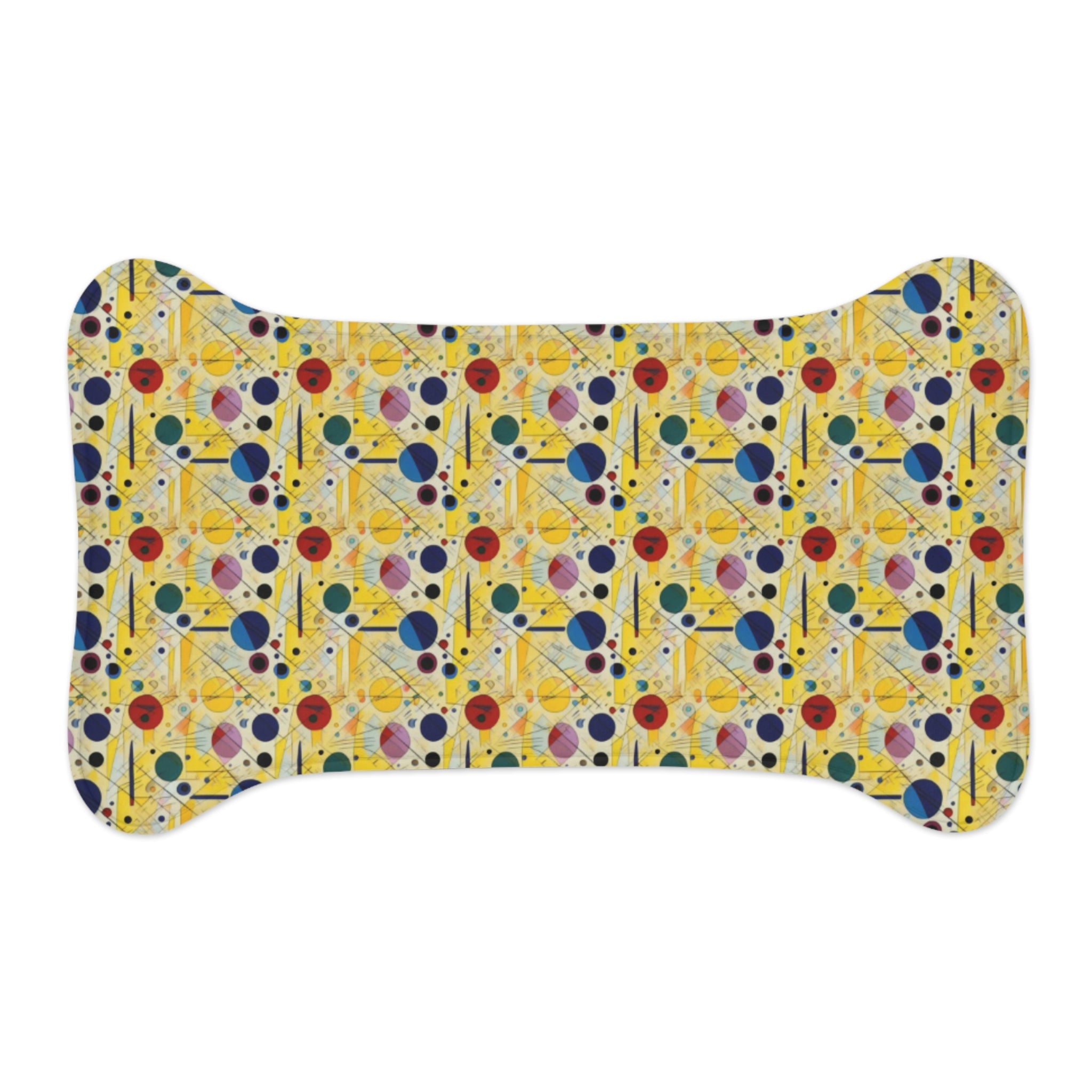Sunlit Geometry: Orbits and Lines in Repeating Motion - Pet Feeding Mat Pet Ze