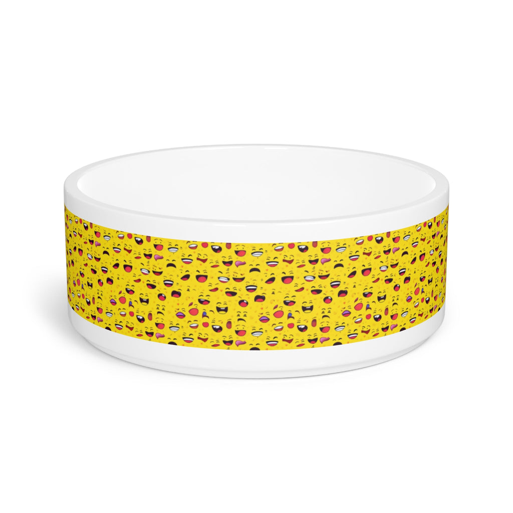 Endless Grins: A Sea of Laughing Faces - Pet Bowl