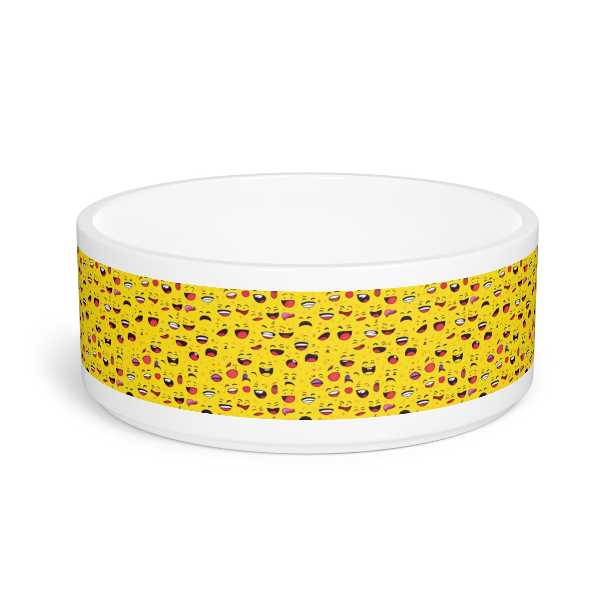 Endless Grins: A Sea of Laughing Faces - Pet Bowl