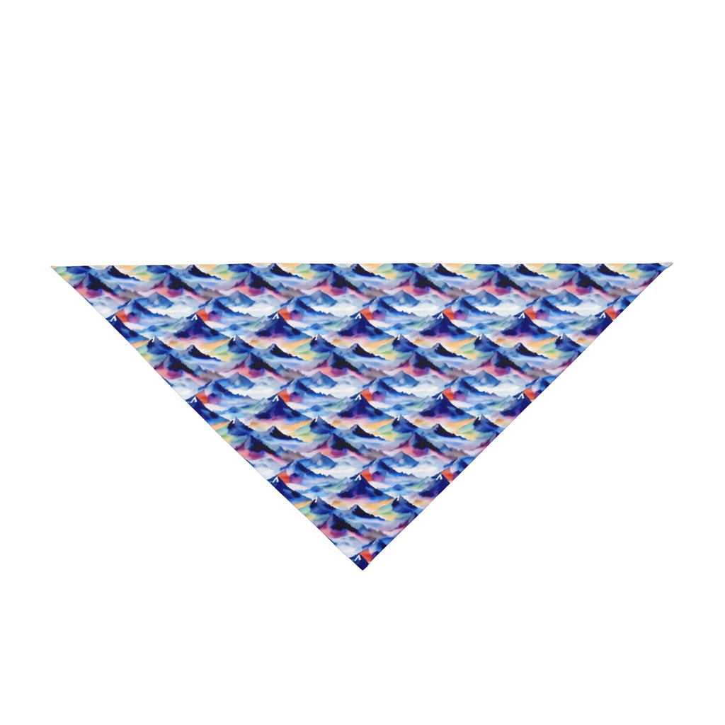 Endless Watercolor Mountain Waves - Pet Bandana Pet Zen