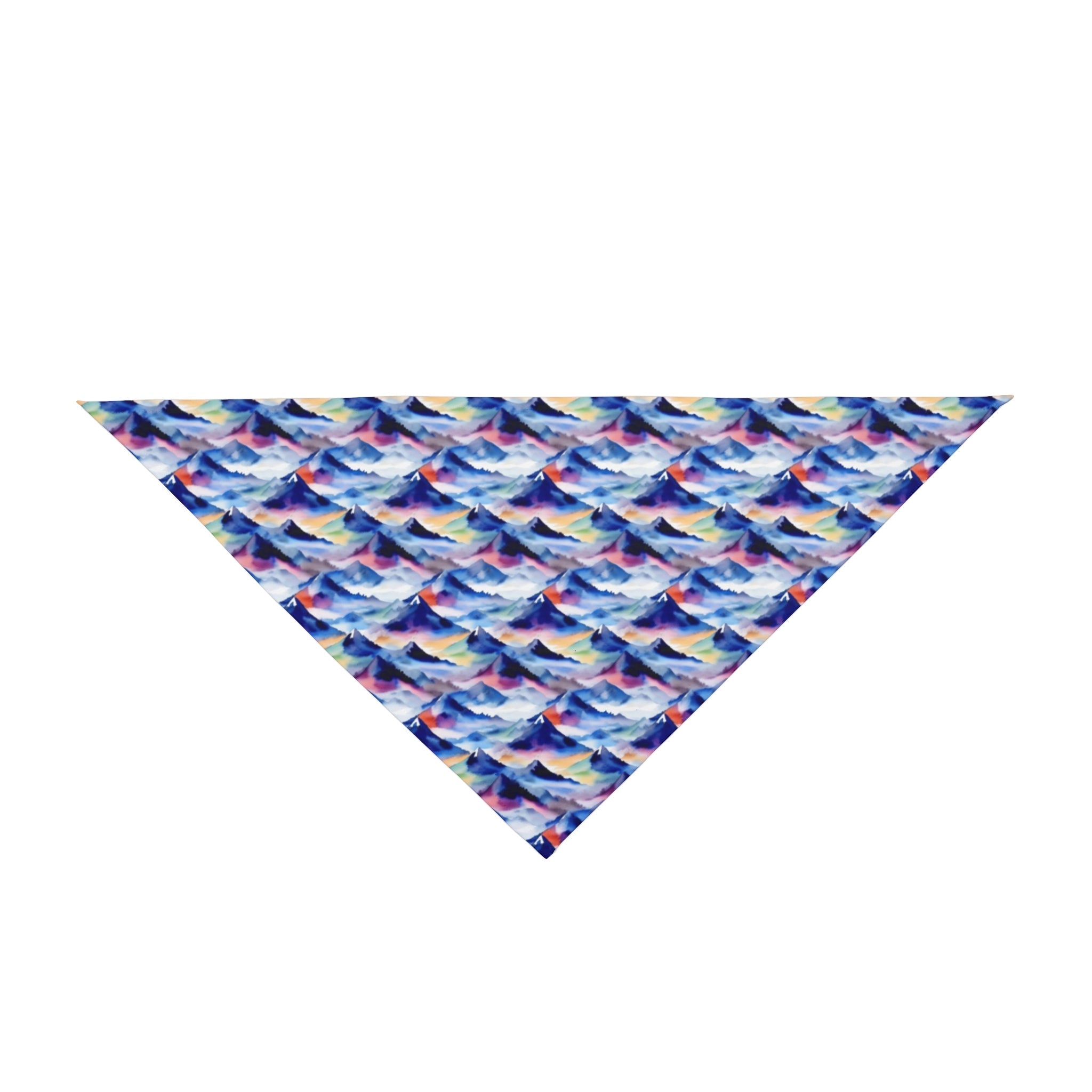 Endless Watercolor Mountain Waves - Pet Bandana Pet Zen