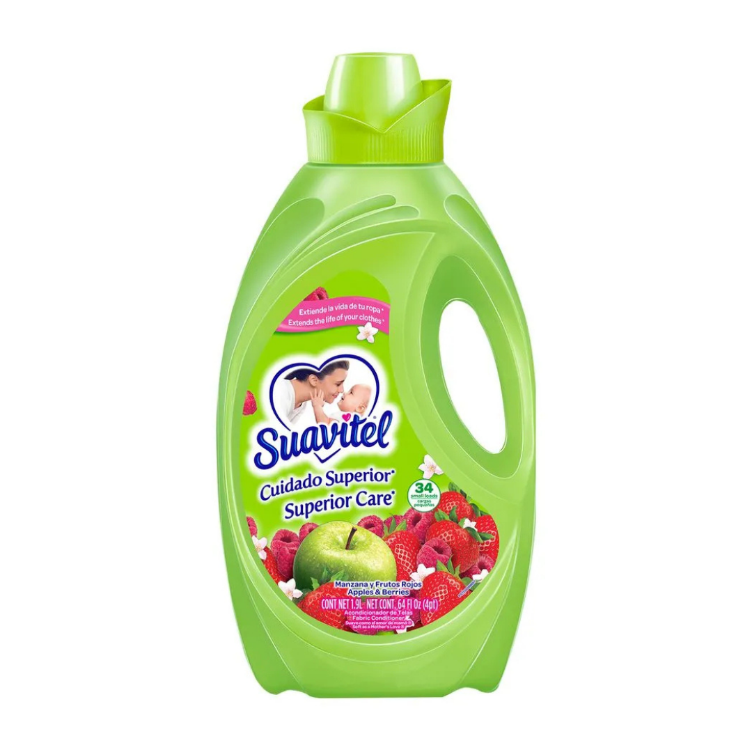 Suavitel Cuidado Superior Fabric Softener Apples & Berries (64oz)