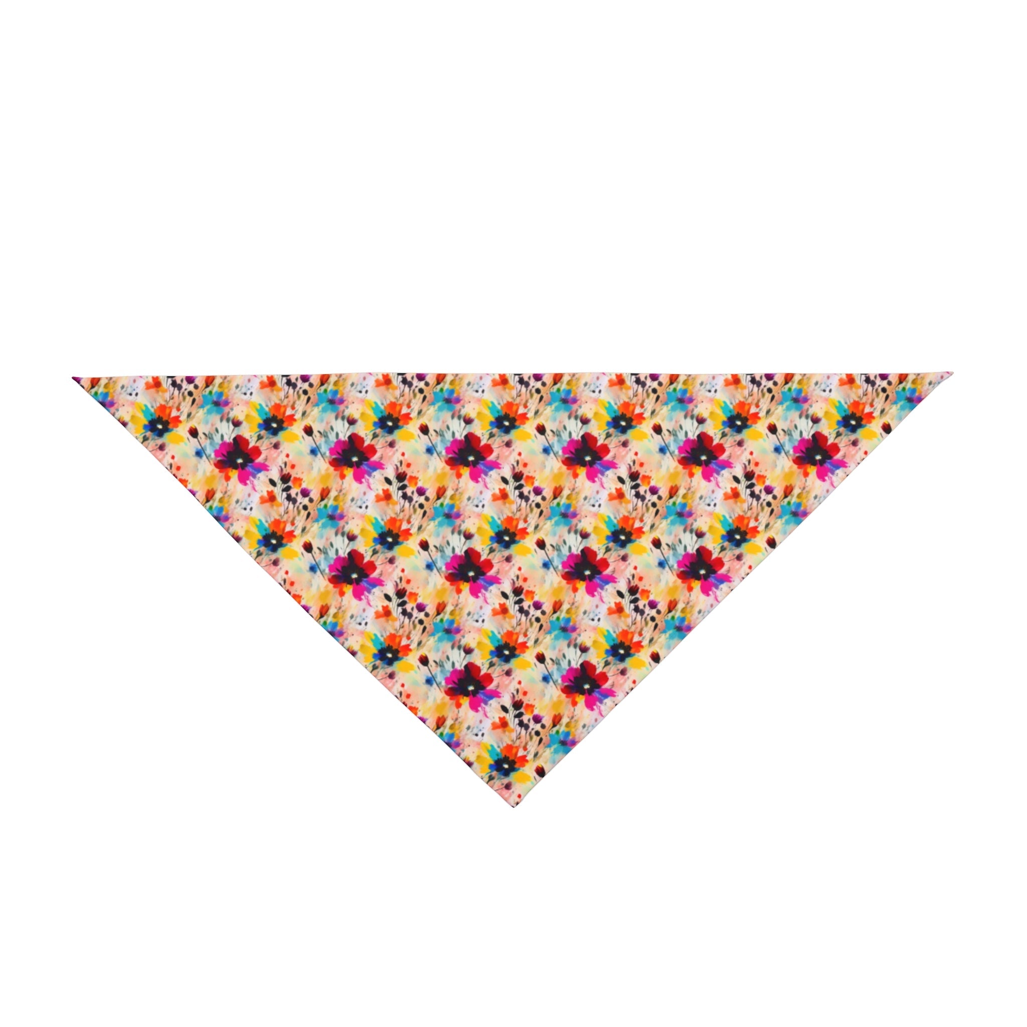 Wildflower Confetti in Watercolor Bloom - Pet Bandana Pet Zen