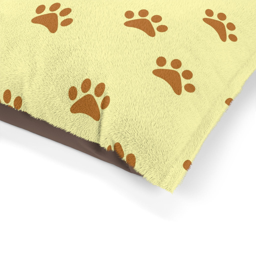 Golden Pawprints on Buttercream Sky - Pet Bed Pet Zen