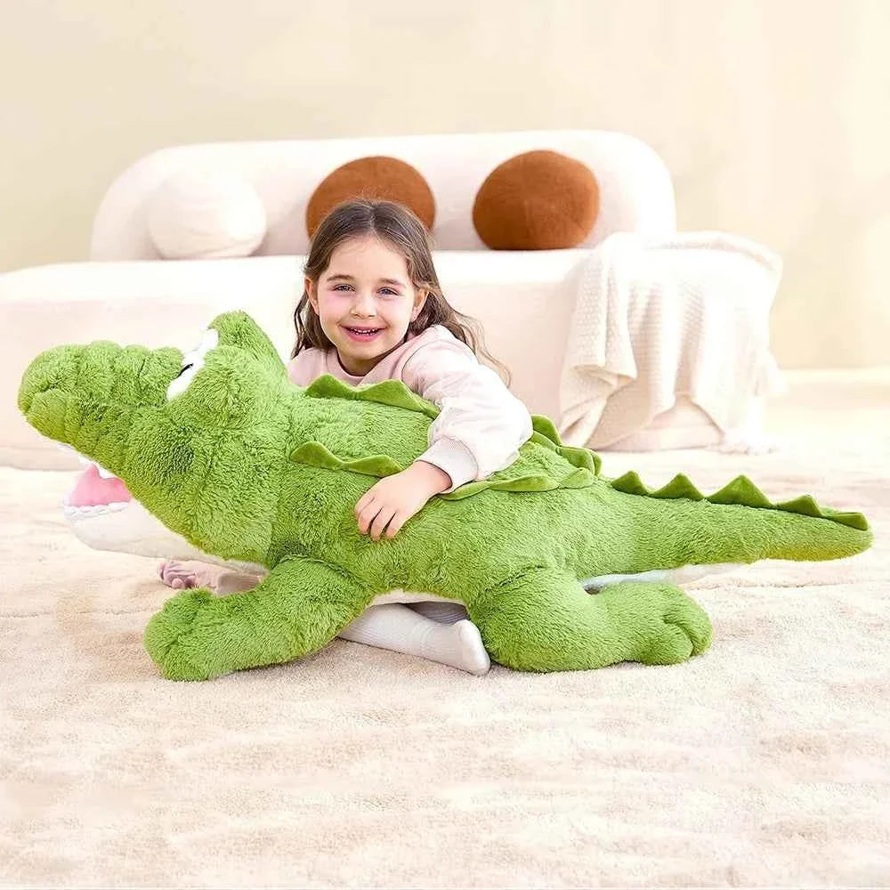 Giant Crocodile Plush Toy – 30 Inch Soft Fluffy Alligator