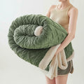 Jacquard Sherpa Weighted Blanket – 6.6 lb Soft Faux Rabbit Fur Throw