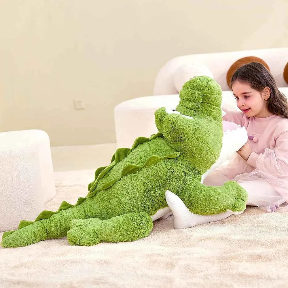 Giant Crocodile Plush Toy – 30 Inch Soft Fluffy Alligator