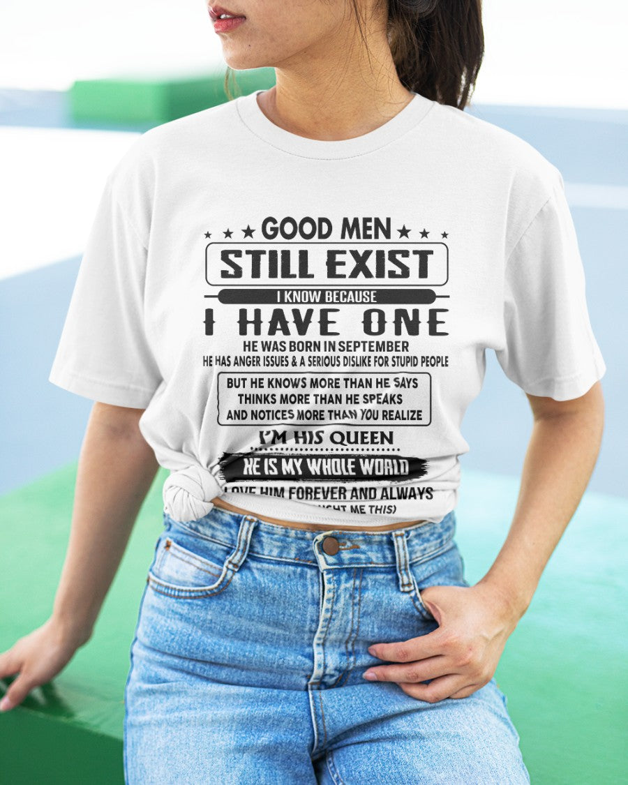 September - Good men Still Exist - gift for your girlfriend, wife from Husband - NGHL09 (SKU-GM-09)