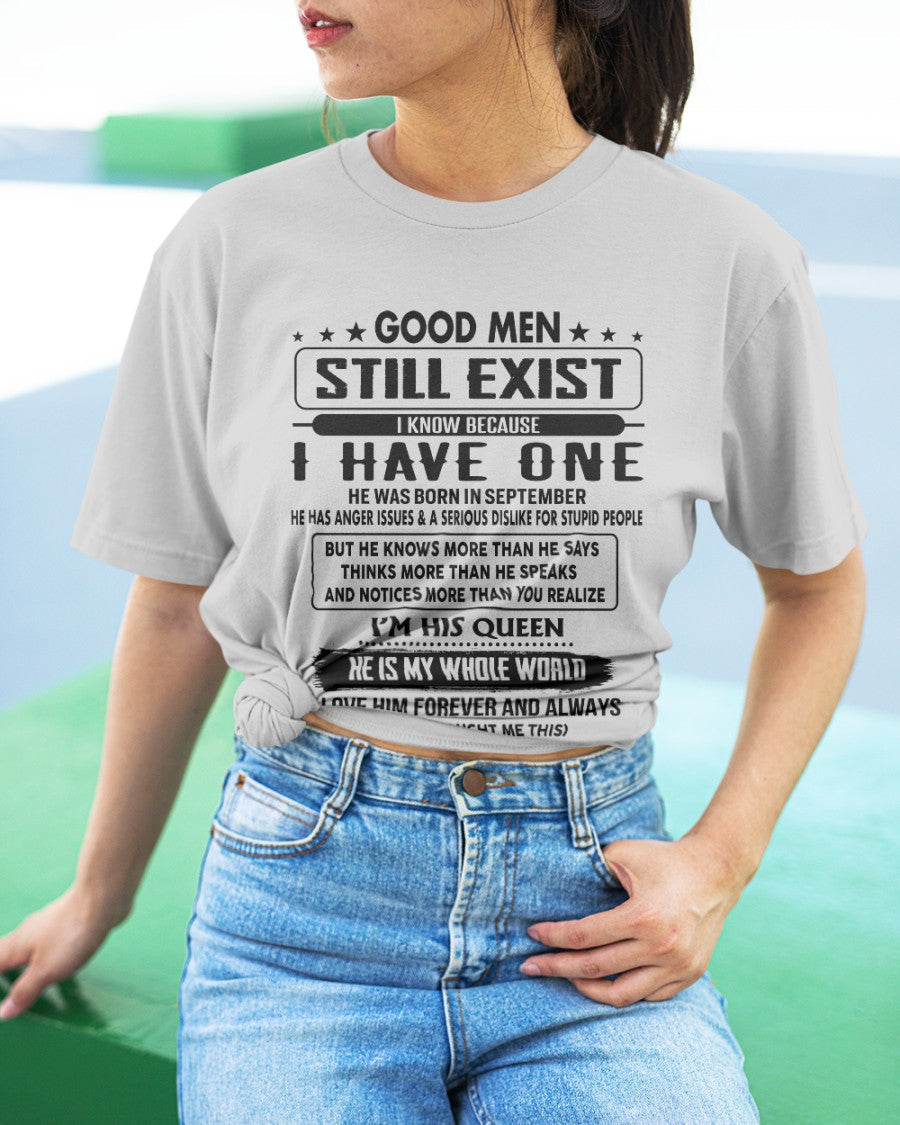 September - Good men Still Exist - gift for your girlfriend, wife from Husband - NGHL09 (SKU-GM-09)