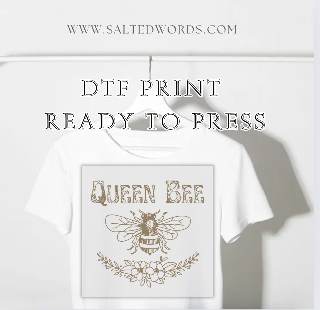 Queen Bee aesthetic DTF Transfer