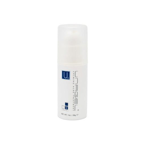 Unagel Level 2 calming acne treatment bottle, white 1 oz gel