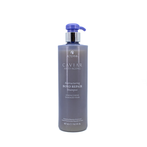 ALTERNA caviar anti-aging bond repair shampoo bottle, 16.5 fl oz, with pump