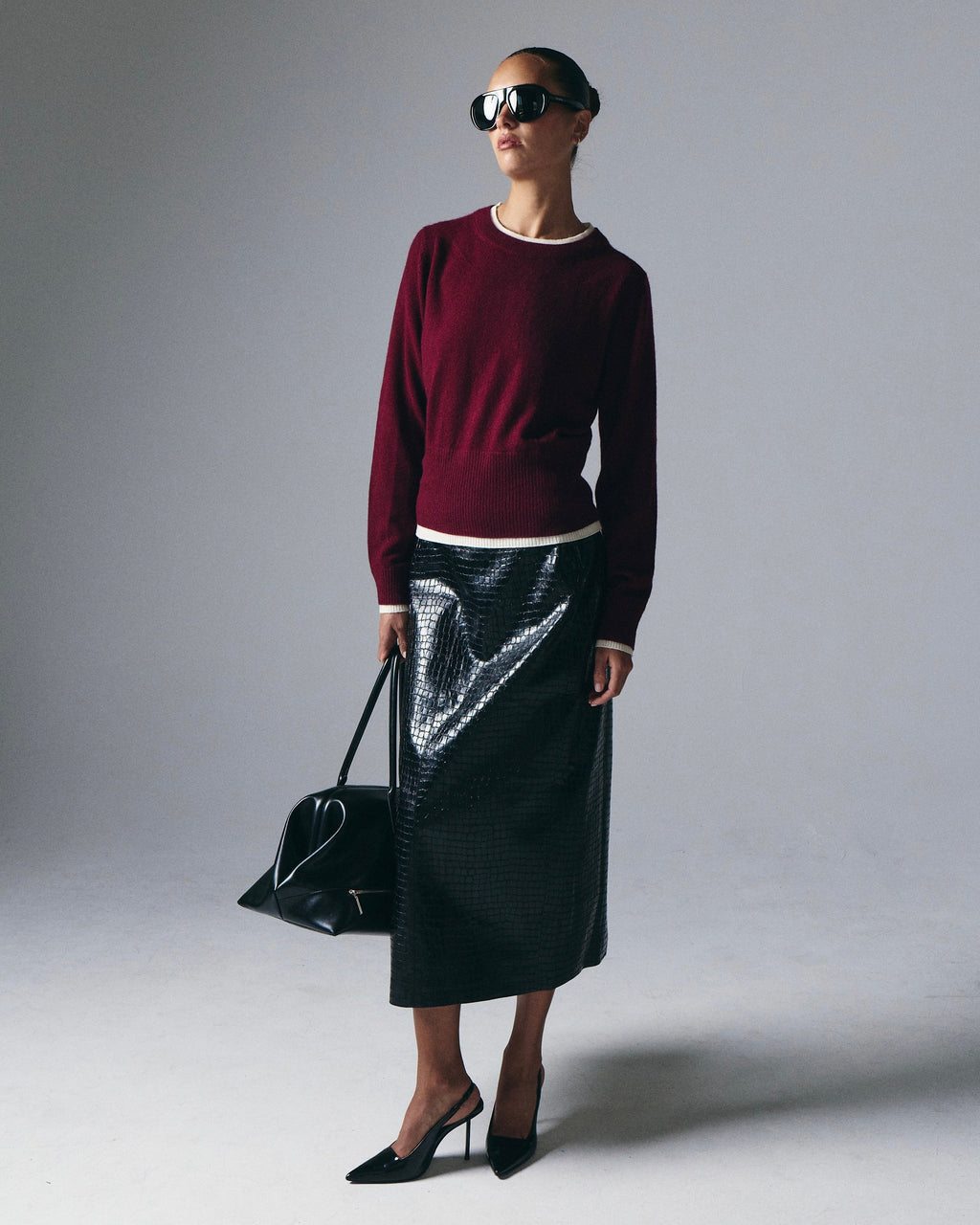 Tove Layered Cashmere Crewneck