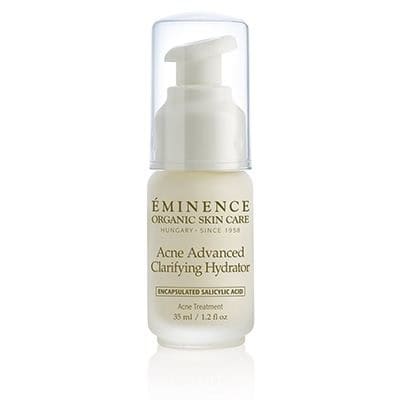 EMINENCE Acne Advanced clarifying hydrator bottle with pump, 35 ml on label