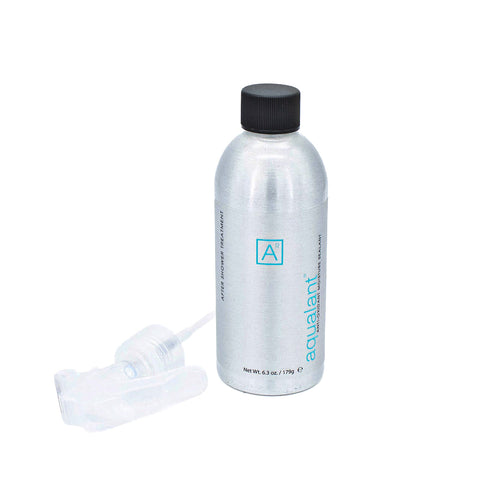 Moisture sealant bottle with dark cap and clear pump, 6.3 oz