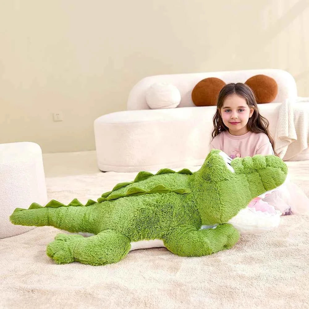 Giant Crocodile Plush Toy – 30 Inch Soft Fluffy Alligator