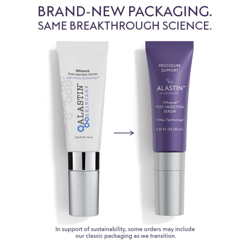 Post-injection serum tubes side by side: white and purple