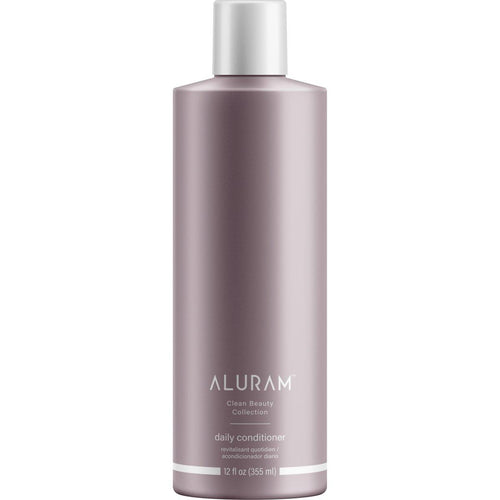 Aluram daily conditioner bottle, mauve-purple, silver cap, 12 fl oz (355 ml)
