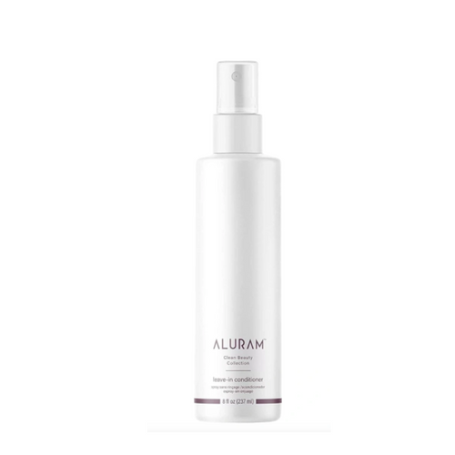 Aluram leave-in conditioner bottle with pump, white plastic
