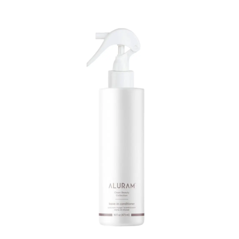 Aluram leave-in conditioner spray bottle with trigger, white plastic