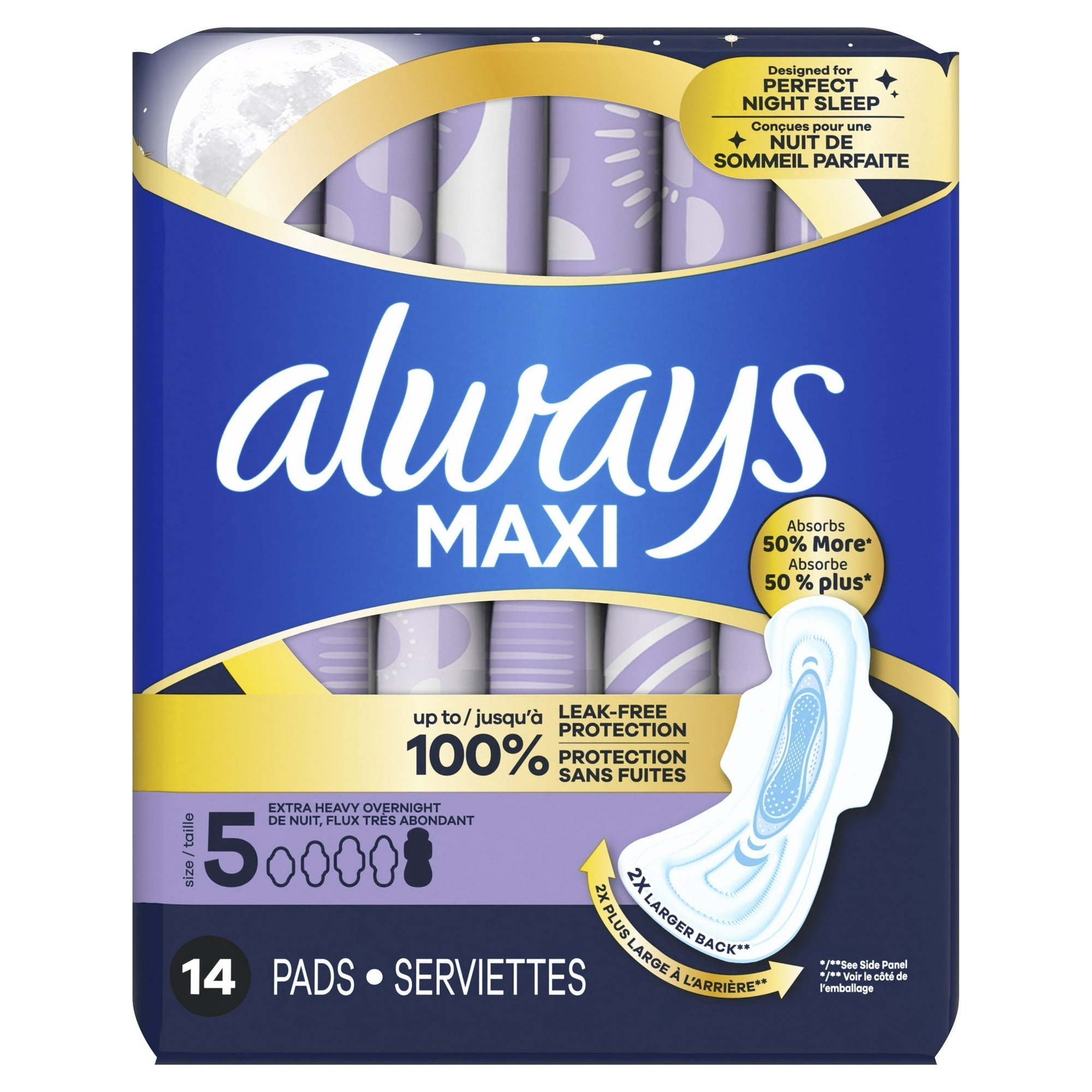 Always MAXI SIZE 5 MAX PROTECTION 14 PADS