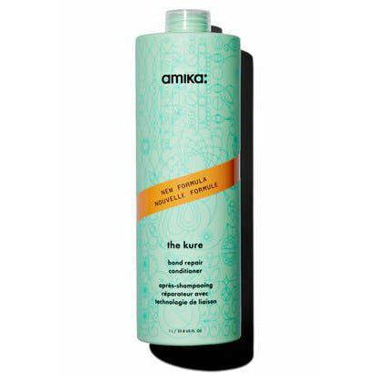 Amika the Kure bond repair conditioner bottle with orange label band and cap