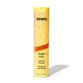 Amika Forget Frizz anti-frizz shampoo bottle, yellow with orange label