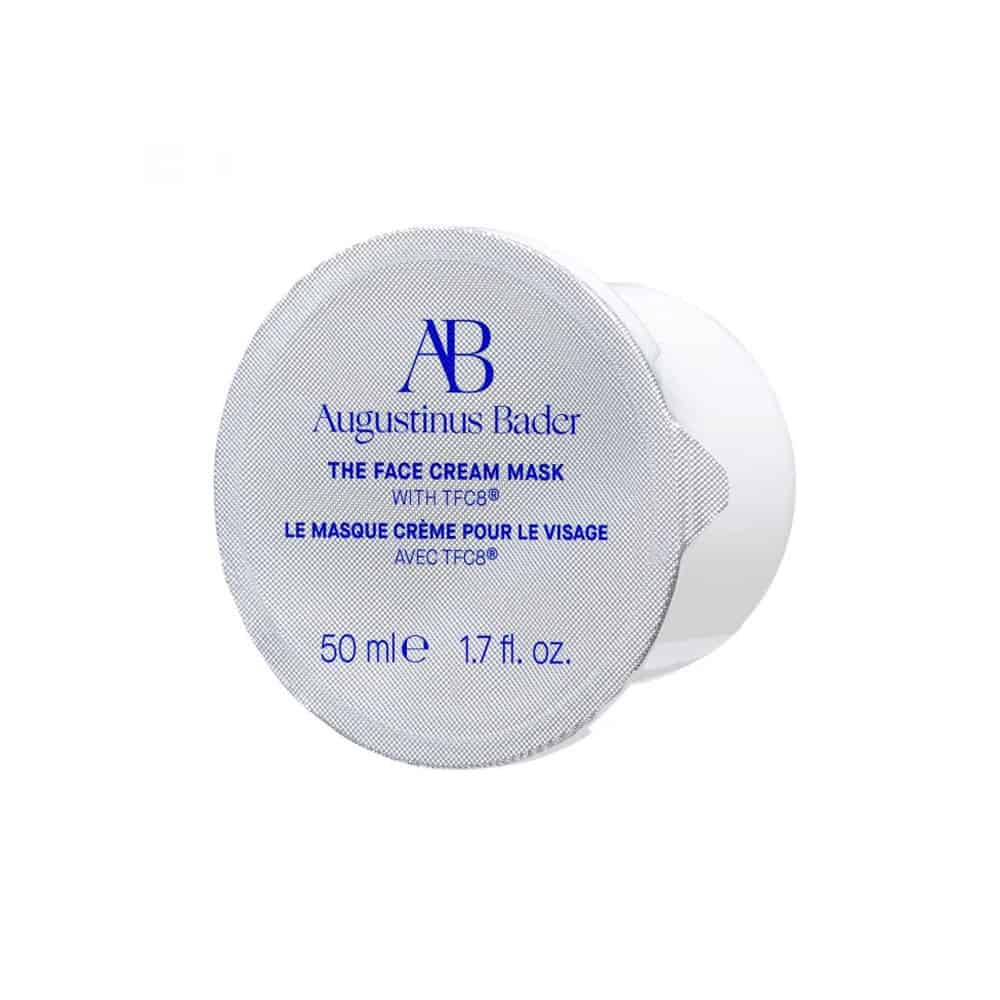 Augustinus Bader face cream mask refill, round 50 ml container with AB logo