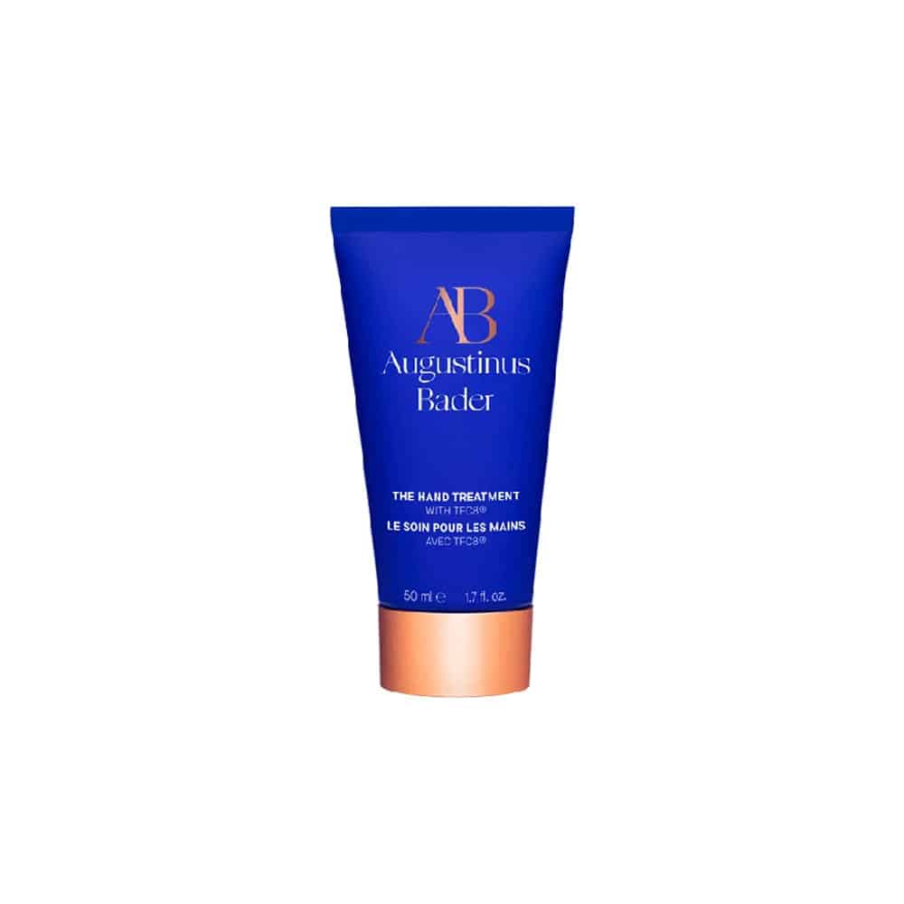Augustinus Bader hand treatment tube, 50 mL, blue with gold AB logo