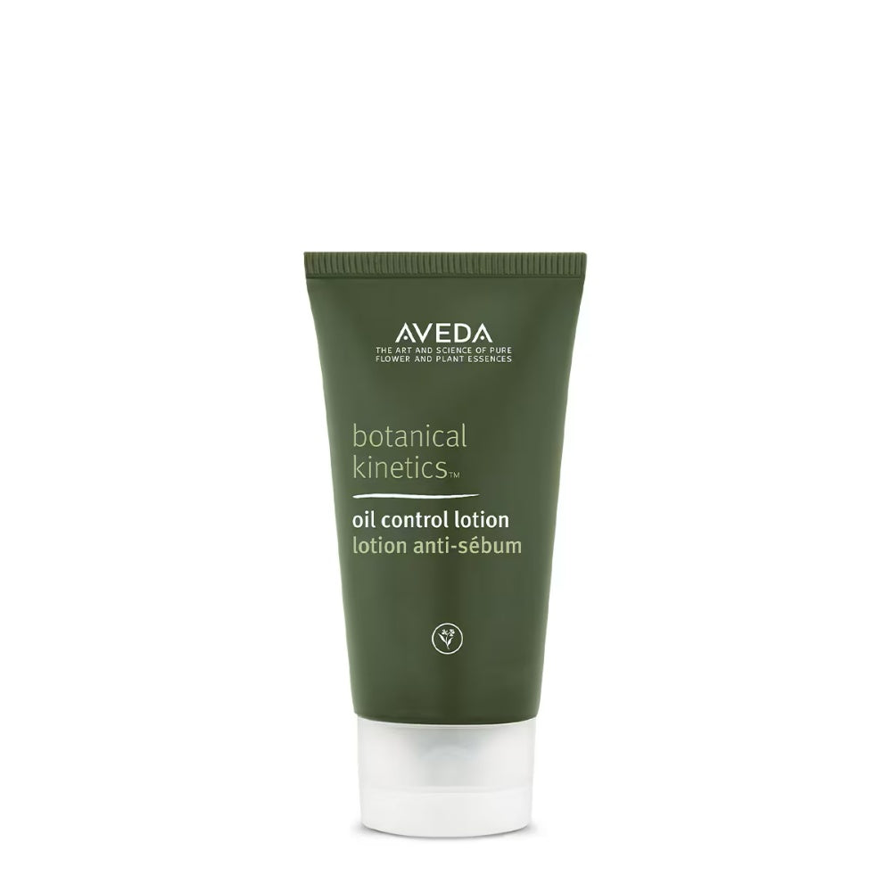 Aveda Botanical Kinetics oil control lotion tube with green top and white base