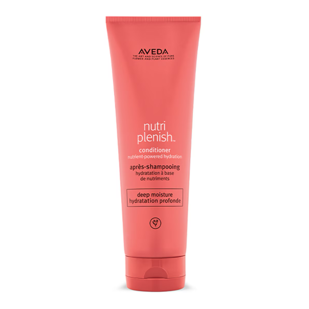 Aveda nutriplenish deep moisture conditioner tube, coral-pink with flip-top cap