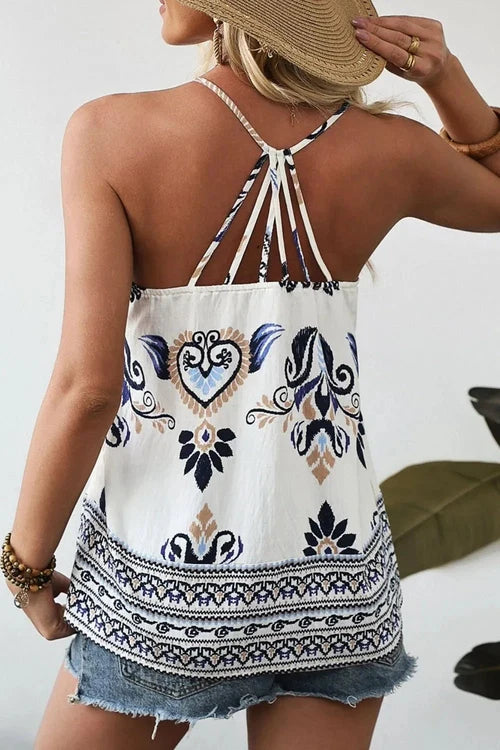 Bohemian Spaghetti Strap Tank for Effortless Style and Comfort