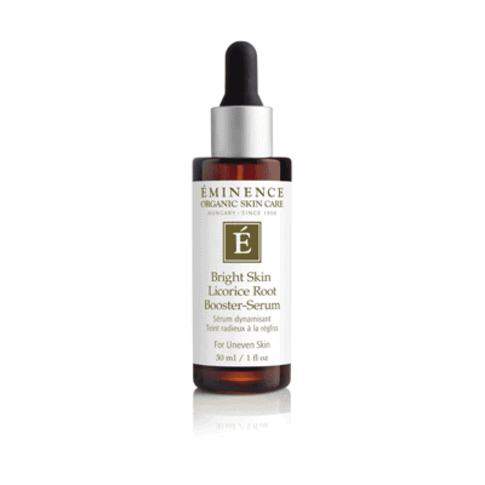 Skincare serum bottle with dropper, EMINENCE Bright Skin Licorice Root Booster-Serum