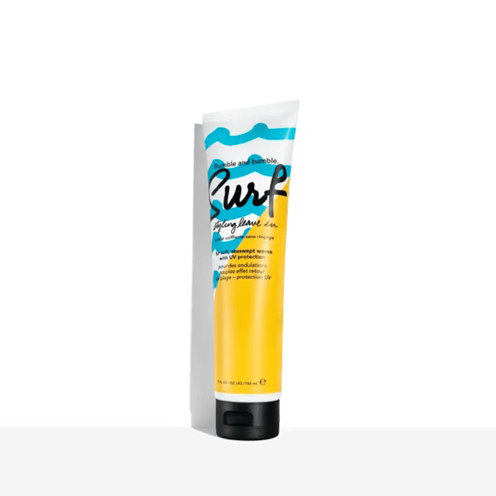 Bumble and Bumble Surf styling leave-in tube with teal wave and black cap, 5 oz