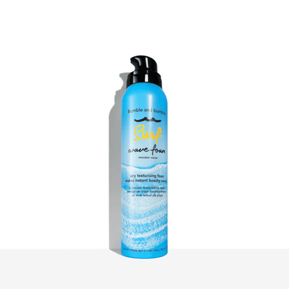 Bumble and bumble Surf Wave Foam bottle, blue pump mousse foam