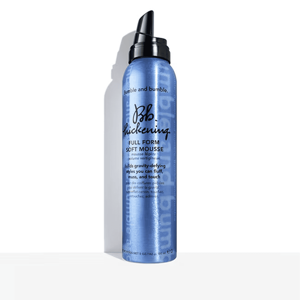 Bumble and bumble thickening mousse bottle, blue