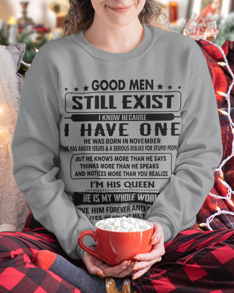 November - Good men Still Exist - gift for your girlfriend, wife from Husband - NGHL11 (SKU-GM-11)