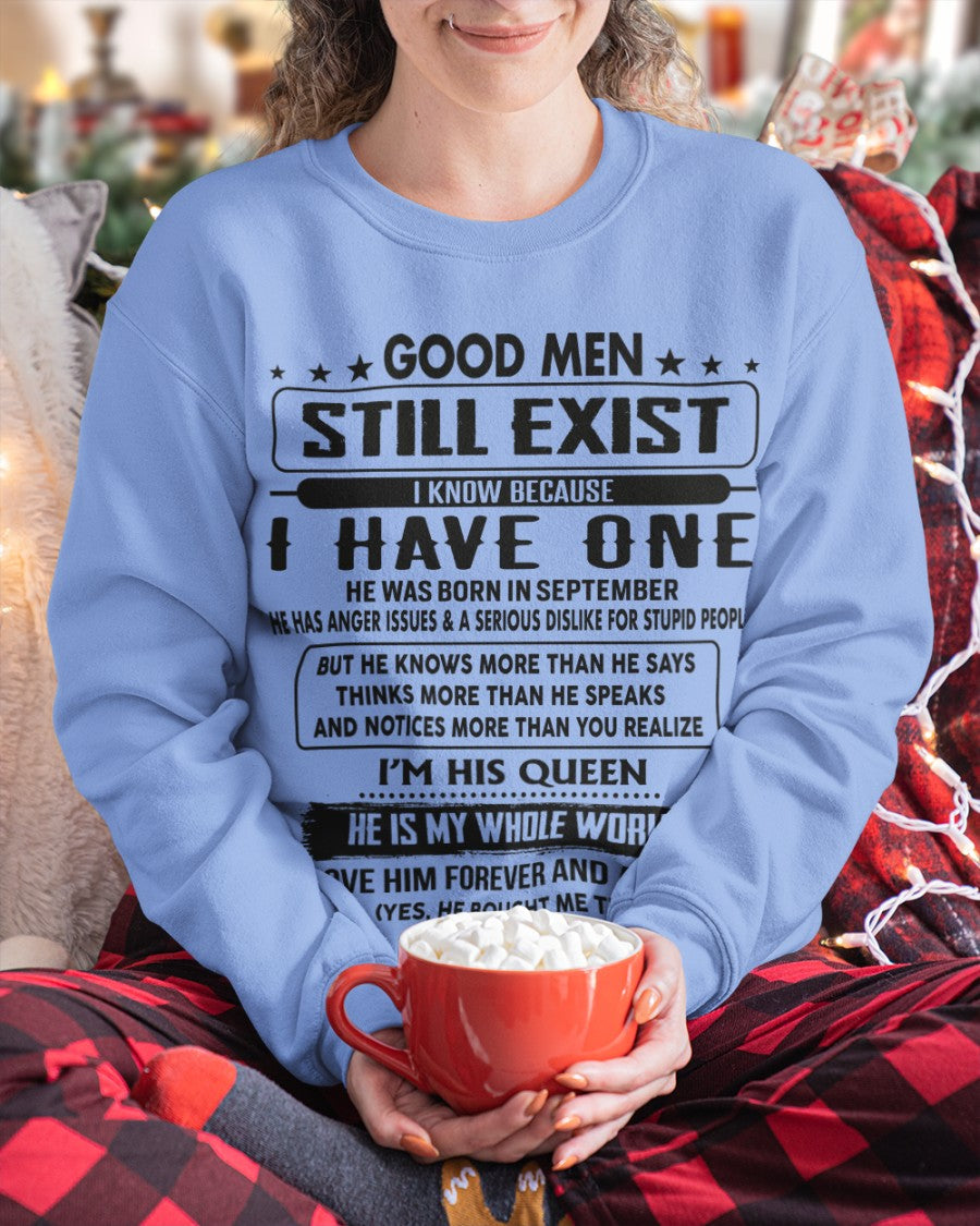 September - Good men Still Exist - gift for your girlfriend, wife from Husband - NGHL09 (SKU-GM-09)