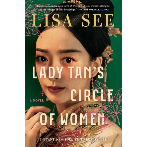 Paperback novel featuring illustrated woman's portrait; Lady Tan's Circle of Women title