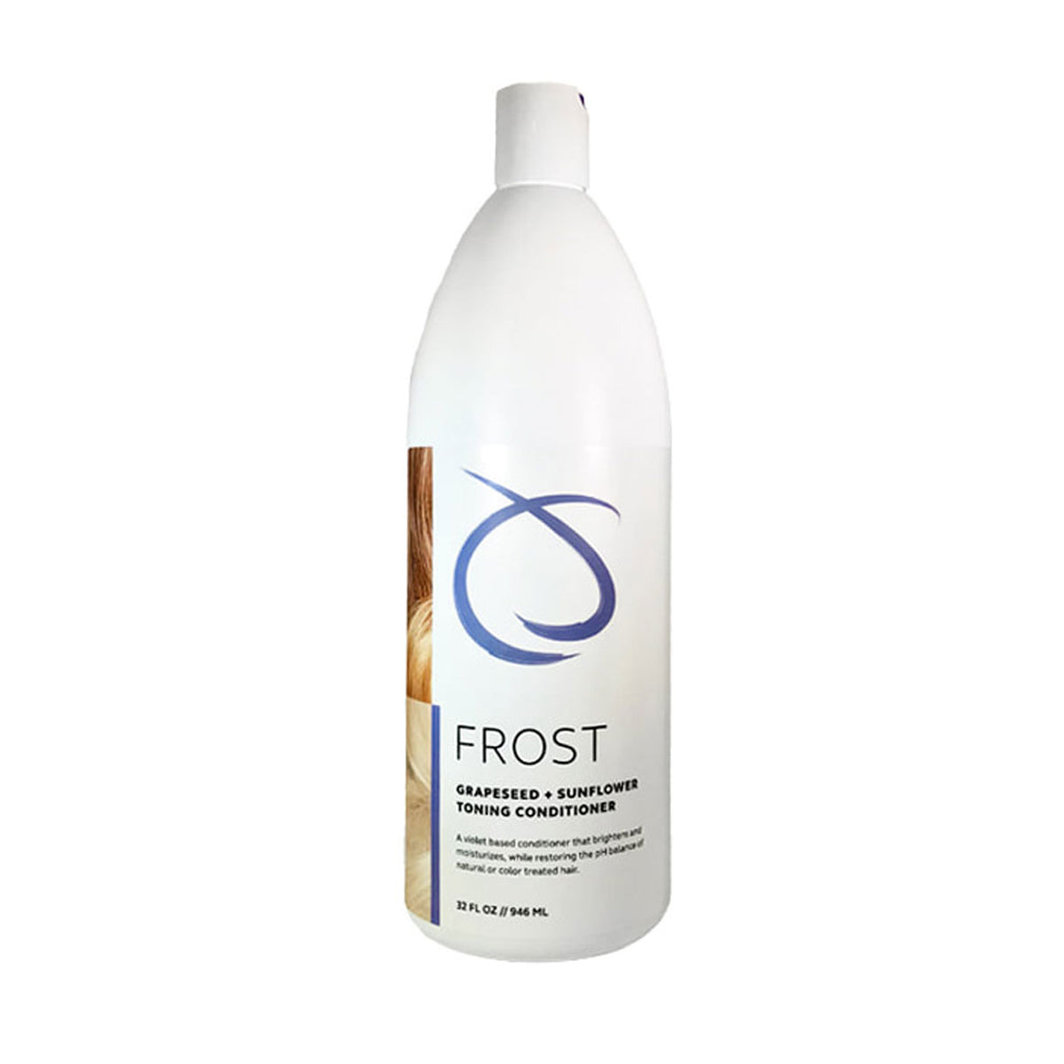 Frost toning conditioner bottle, purple cap, 32 fl oz (946 mL)