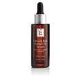 Eminence serum bottle with dropper, dark amber glass